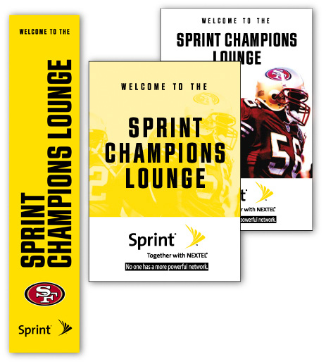 Sprint Lounge Signage